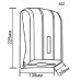 Black z-folded toilet tissue dispenser