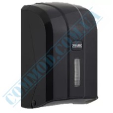 Black z-folded toilet tissue dispenser