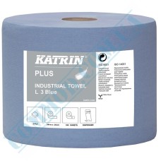Katrin plus blue wiping paper 2-ply 344m 447226