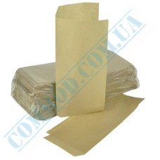 Бумажные пакеты уголки для хот догов крафт 200x85мм классические (5603) 500 штук