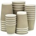 Kraft rippled paper cups 500ml 20 pieces