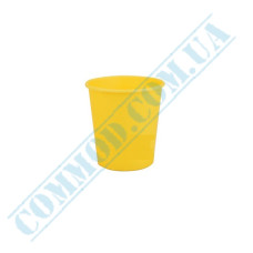 Yellow single wall paper cups 110ml 50 pieces