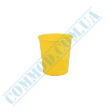 Yellow single wall paper cups 110ml 50 pieces
