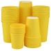 Yellow single wall paper cups 250ml 50 pieces