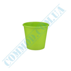 Green single wall paper cups 110ml 50 pieces