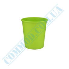 Green single wall paper cups 175ml 50 pieces