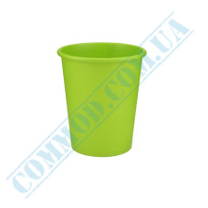 Green single wall paper cups 250ml 50 pieces