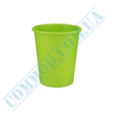 Green single wall paper cups 250ml 50 pieces