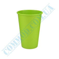 Green single wall paper cups 340ml 50 pieces