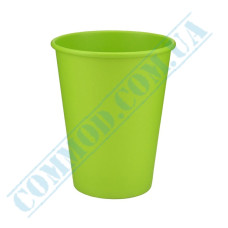 Green single wall paper cups 400ml 50 pieces