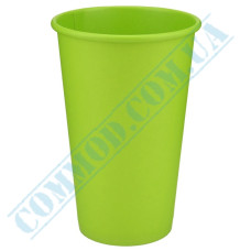 Green single wall paper cups 500ml 50 pieces