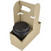 2-cup drink kraft carrier with handle 10 pieces