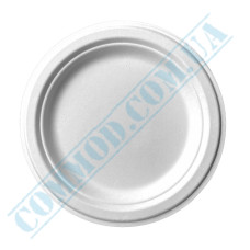 Sugarcane white plates 17cm 50 pieces