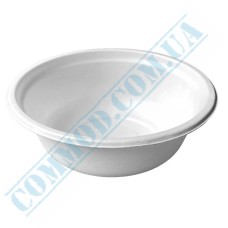 Sugarcane white bowls 450ml 50 pieces