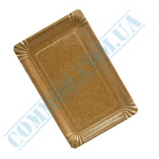 Kraft paper plates 12x17cm without lamination 200 pieces