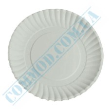 White paper plates 18.5cm without lamination 100 pieces