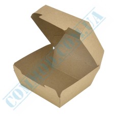 Hamburger kraft box 95x95x70mm 25 pieces