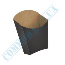 French fries black packaging 115x65x40mm 50 pieces