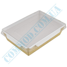 Food kraft-white container 500ml with lid 50 pieces