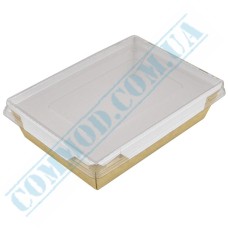 Food kraft-white container 500ml with lid 50 pieces