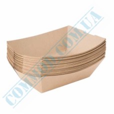 Kraft paper boat plates 15x13x4sm 100 pieces