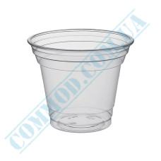 Clear plastic cup 200ml for dome lid 50 pieces