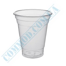 Clear plastic cup 350ml for dome lid 50 pieces