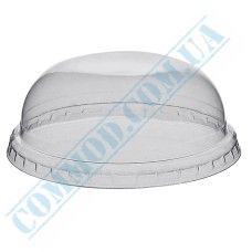 Clear dome lid without hole 100 pieces