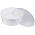 White salad bowl 500ml with lid 50 pieces