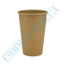 Kraft single wall paper cups 340ml 50 pieces