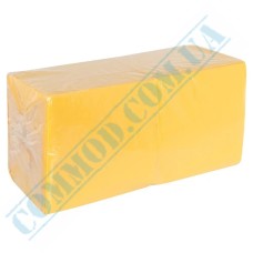 Салфетки бумажные 2 слоя 33x33см желтые 200 штук Салфетки бумажные 2 слоя 33x33см желтые 200 штук