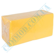 Салфетки бумажные 2 слоя 33x33см желтые 200 штук