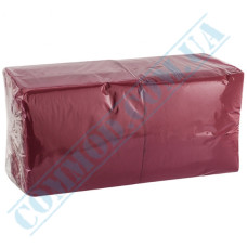 Burgundy 2-ply paper napkins 33x33cm 200 pieces