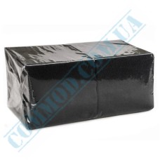 Салфетки бумажные 2 слоя 33x33см черные 200 штук Салфетки бумажные 2 слоя 33x33см черные 200 штук