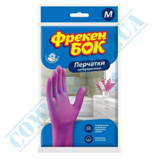 Pink household gloves size M Freken Bock