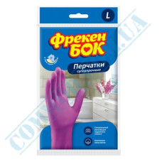 Pink household gloves size L Freken Bock
