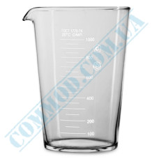 Стакан мерный мензурка 1000мл стеклянный ГОСТ