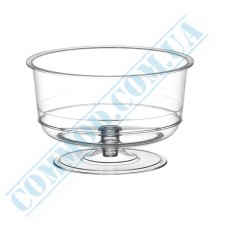 Clear dessert 200ml bowl with clear stem