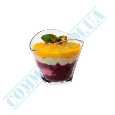 Glass-like Wave dessert bowl 130ml 24 pieces