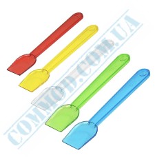 Plastic colored ice cream spoons 96mm 540 pieces