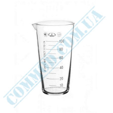 Стакан мерный мензурка 100мл стеклянный ГОСТ