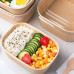 Kraft bowl 500ml with lid 50 pieces