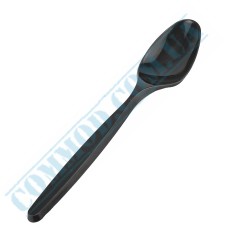 VIP black plastic spoons 18cm 100 pieces