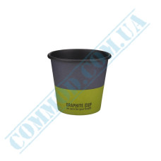Graphite single wall paper cups 110ml 50 pieces