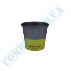 Graphite single wall paper cups 110ml 50 pieces