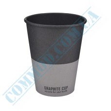 Graphite single wall paper cups 400ml 50 pieces