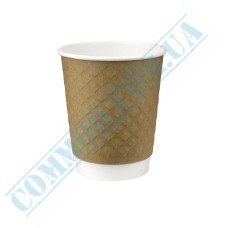 Kraft beans double wall paper cups 250ml 25 pieces