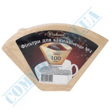 Coffee paper filter bags №4 100 pieces