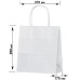 White paper bags with handles 270x170x290mm (5219) 100 pieces