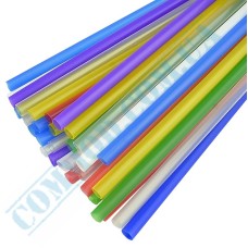 Colored plastic milkshake straws 210x7mm 500 pieces